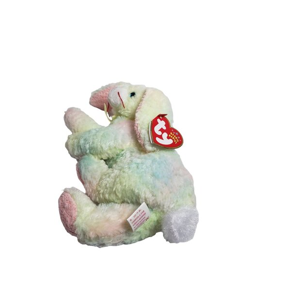 Ty Beanie Babies COTTONBALL Bunny Rabbit Easter Retired 2001 Tags Easter - Picture 4 of 9